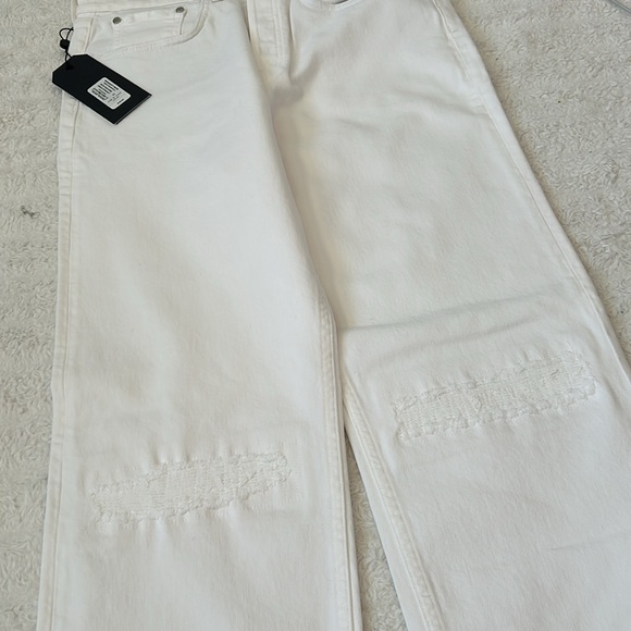 NWT Rag & Bone Maya High Rise Ankle Straight Worn In Vintage White Size 31 - Picture 10 of 12